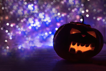 Halloween pumpkin with lights