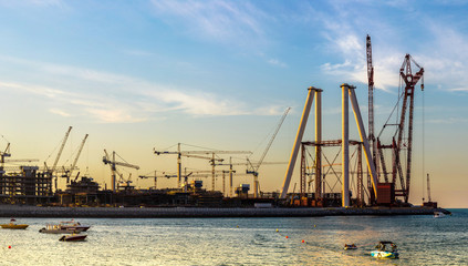 Fototapeta premium Construction site in Dubai