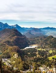 Alps and lakes in Germany