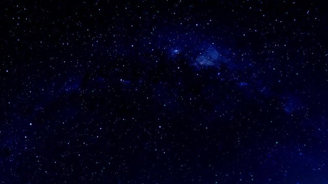 Shooting Stars on a Beautiful Starry Night Sky