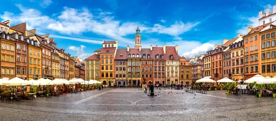 Fotobehang Old town square in Warsaw © Sergii Figurnyi