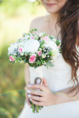 Bride's bouquet background