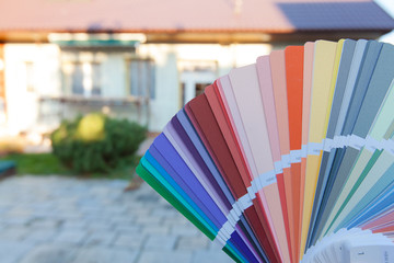 Choosing a new color of the facade.