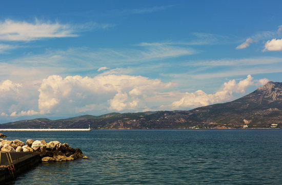View of the Culf of Corinth to Loutraki