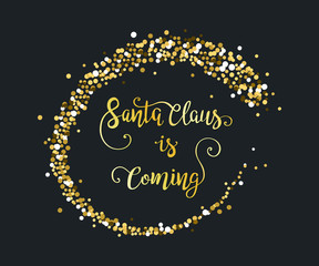 Vector handdrawn Christmas lettering.