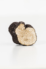 Isolated Truffle with plane on white background