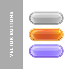 Fototapeta premium Bright buttons for web sites and applications.