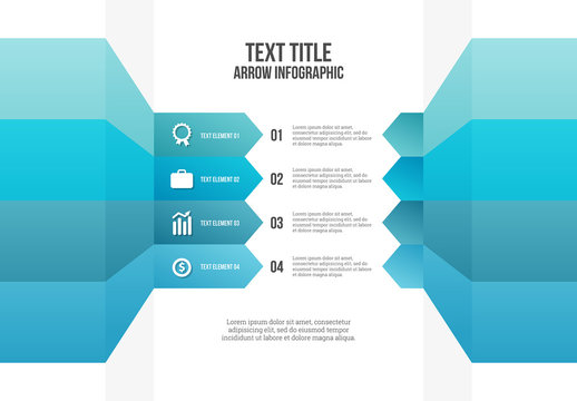 Cropped Arrow Banner Infographic