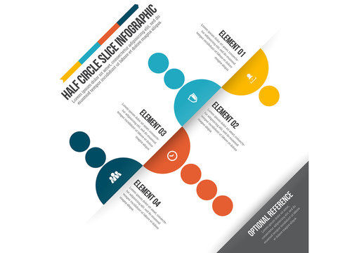Off Axis Three Circle Infographic