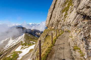 The Swiss Alps from the Pilatus Peak.