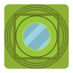 Window vector element isolated