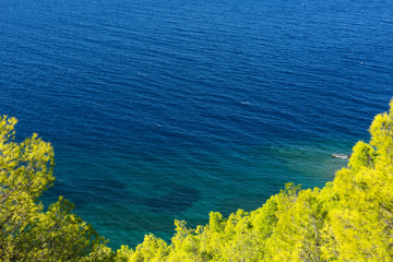 The Gulf of Corinth near Loutraki in Greece