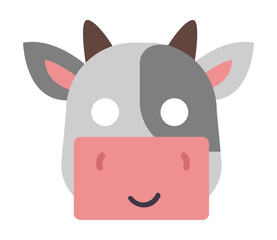 Animals carnival mask vector icon