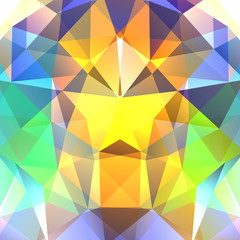 Background of geometric shapes. Colorful mosaic pattern. Vector EPS 10. Vector illustration. Yellow, blue, green, white colors