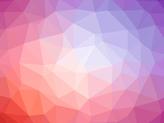 Orange purple gradient polygon shaped background