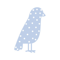 pattern with bird shape animal color vector illustration