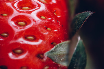 Freelensing a strawberry