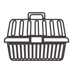 silhouette with hand tool box vector illustration