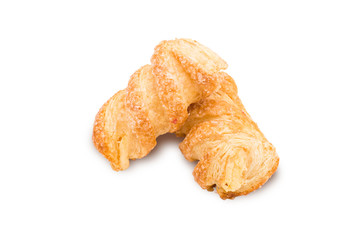 Puff buns isolated on white background
