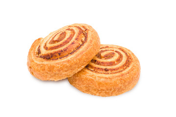 Puff buns isolated on white background
