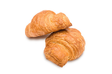Croissants isolated on white background