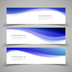Set of banner templates.  Modern abstract Vector Illustration de