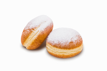 donuts on white background