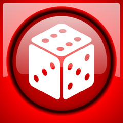 game red icon plastic glossy button