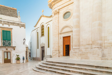 typical Italian square in small village in Apulia © Vivida Photo PC