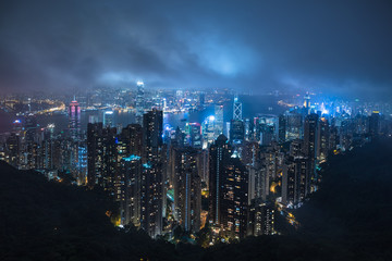 Fototapeta na wymiar Victoria Peak, Hong Kong