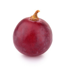 red grape isolated on white background..