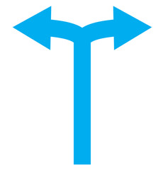 Bifurcation Arrows Left Right icon