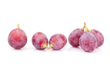 red grape isolated on white background