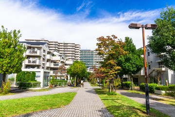 Naklejka premium 閑静な住宅街