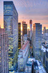 New York Skyline at Sunset