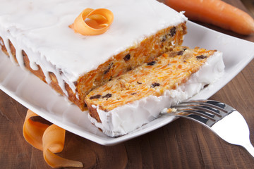 Carrot cake  .