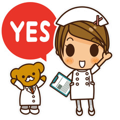 オンナノコ 看護師(白) YES