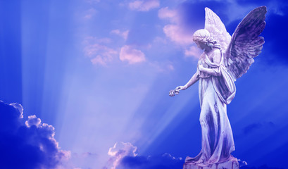 Beautiful angel in heaven