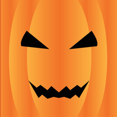 Jack o' lantern Pumpkin Halloween Illustration in square