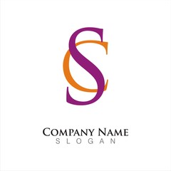 SC letters logo template