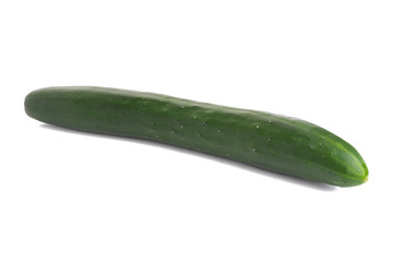 Cucumber on white background.