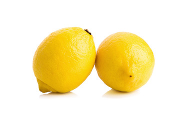 Lemon isolated on white background