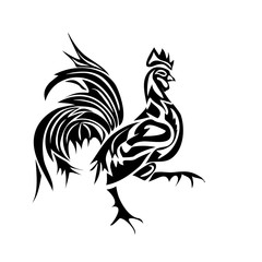 Black silhouette of an cock