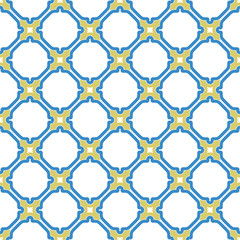 Fototapeta premium Seamless vector colored ornament in arabian style. Pattern for wallpapers and backgrounds