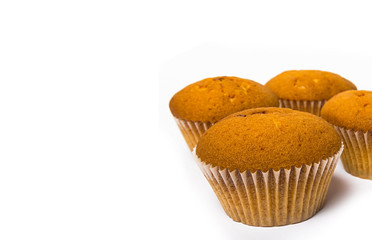 cupcakes on a white background