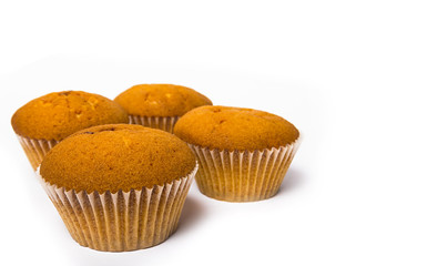 cupcakes on a white background