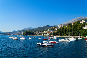 Fototapeta na wymiar yachts in Porto Montenegro in Tivat Montenegro