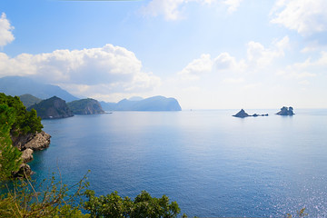 The sea and the coastline, Budva, Montenegro, Adriatic Sea, Medi
