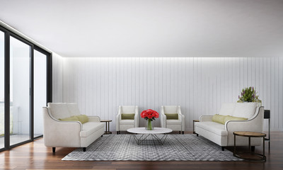 white living room design 