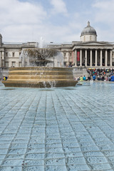 London, Brunnen beim Trafalgar Square